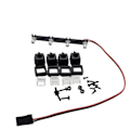 Miniatyrbillede 3 af 3: Universal Tagbagageholder til Tag på Bilramme med LED-lys til 1/12 MN82 RC Crawler Bildele Sq