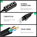 Pikkukuva 5 / 5: Rj45 Ethernet -jakaja-adapteri, Ethernet-jakaja 1–3, kotiin, toimistoon, koulun verkon laajennukseen