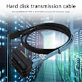 Miniatyrbillede 2 af 5: Intern Mini SAS 36 Pin SFF-8087 til (4) 29 Pin Harddiskdrev Separator +15 Pin SFF-8482 SATA Con