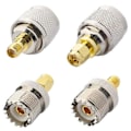 Miniatyrbild 1 av 5: 4 ST / SET UHF SL16 PL259 SO239 till SMA Hane Hona RF Kontakt Testomvandlare
