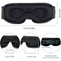 Miniatyrbillede 2 af 5: Natmaske Sovemaske Blindfold Nat Cahce Øjne Til Sovning Memory Foam 3d Konturformet Pasform, grøn