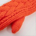 Miniatyrbillede 2 af 4: Dame Tekst Touchscreen Vinter Koldt Vejr Super Varme Behagelige Uldstrik Tykke Fleeceforede Handsker Votter
