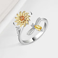 Miniatyrbillede 3 af 5: Solsikke fidget ring