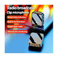 Miniatyrbild 3 av 5: Trådlöst brusreducerande mikrofonsystem Bärbar kragmikrofon Podcast Intervju Kamera Videoinspelning