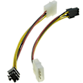 Miniatyrbild 1 av 3: 4-Pin Molex till 6-Pin PCI-express PCI-e Grafikkort Strömkabel Adapter