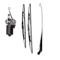 Miniatyrbilde 2 av 5: 1 Sett Dc12v 30w Universal Utv Elektrisk Vindusviskermotorsett Viskermontering For Ranger Rzr 900