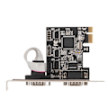 Miniatyrbillede 4 af 5: PCIe RS232 Seriel Adapterkort 250Kbps 2 Porte PCI Express X1 Plug and Play PCIe til Dobbelt Seriel Kort til Printer Scanner YEMMA