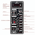 Miniatyrbild 3 av 5: 12V Förstärkarkort Högtalarförstärkare Bluetooth AUX TF-kort U-diskinspelning 6-12 tum 80W Högtalarpanelkort