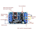 Miniatyrbild 3 av 5: DC 4V-60V MOS Trigger Drivrutinsmodul Elektronisk Strömbrytare Kontrollkort Modul med PWM-styrning för Hög