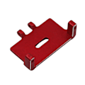 Miniatyrbilde 4 av 5: Servofeste Brakett Styrearm Styrestang Egnet for Axial SCX24 1/24 RC Lastebil Bil Oppgraderingsdeler, Rød