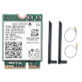 Miniatyrbillede 1 af 5: AX201NGW WiFi-kort med dobbelt antenne 2,4 Ghz+5Ghz WiFi 6 3000Mbps M.2 CNVio2 Bluetooth 5.1 WiFi Ada