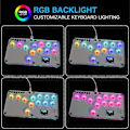 Miniatyrbild 5 av 5: Fighting Stick Controller Färgglad RGB-belysning Fighting Game Arkadspel Tangentbord för PC Switch