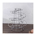 Miniatyrbilde 2 av 2: Spiral egg rack hjem jern multi-purpose egg bærbar hengende kurv egg oppbevaring