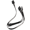 Miniatyrbillede 3 af 5: 2 stk. 6-pin til 3x SATA-driver strømkabel til Supernova 650 750 850 1000 1600 2000 G2 G3 P2 T2 Gs