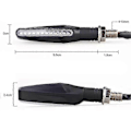 Miniatyrbillede 2 af 4: 4 stk. Motorcykel 12 LED Blinklys Indikator Blinklys Lys Rav