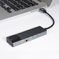 Miniatyrbilde 2 av 5: USB Ekstern Lydkort for Windows 8/7/XP Optisk SPDIF Inngang Multifunksjonelt Lydkort Adapter for PC Datamaskin Bærbar Forsterker Opptak