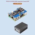 Pikkukuva 2 / 5: MPS2280P PCIE M.2 NVME SSD -laajennuslevy 5:lle, tukee 2280/2242/2230 SSD:tä RPI 5:lle