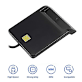 Miniatyrbillede 1 af 5: USB Smart Card Reader til Bankkort IC/ID EMV Kortlæser Høj Kvalitet til Windows 7 8 10 Linux OS USB-CCID ISO 7816