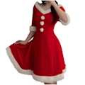 Miniatyrbillede 2 af 5: Jule Kvinde Cosplay Kostume Kjole