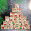 Miniatyrbillede 1 af 5: Fyld Din Egen Julekalender, Julekalenderæsker, Tom Julekalender