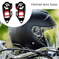 Miniatyrbillede 2 af 5: 1 Par Skjold Baseplade Kompakt Stram Abs Hjelm Gear Baseplade Til Agv K1 K3sv K5 / K3 K4