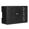 Miniatyrbillede 2 af 5: Beskyttelsesetui til Raspberry Pi 4B ABS Skal Reserveret Alle Porte til HDMI USB A/VSort