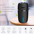 Miniatyrbillede 2 af 5: USB Billadshummer 200Ml Mini Bærbar Luftfugter med 7 Farver LED Natlys Stille Justerbar Mi