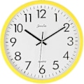 Miniatyrbillede 1 af 4: Væg ur Quartz Analog Lydløs Plastik Gul