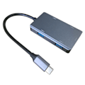 Pikkukuva 1 / 5: Type-C 4-portinen USB3.0-keskitin, nopea jakokaapeli, jatkojohto, sovitin