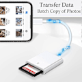 Miniatyrbild 2 av 5: Apple Lightning till SD-kort Kamera Reader Adapter: Universell Kompatibilitet, Minneskortadapter för iPad - Tvåvägsöverföring & Plug and Play