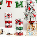 Miniatyrbillede 5 af 5: 41 stk. Malet Stjerneform Dekorativt Julekuglepynt Sæt Juletræ Bryllupsfest Dekoration
