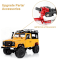 Miniatyrbillede 4 af 5: RC Bil Forreste & Bageste Komplet Aksel til MN D90 D91 D96 D99S MN90 MN96 MN99 MN99S 1/12 RC Bil Opgradering