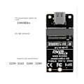 Pikkukuva 2 / 5: Type-C - M.2 -sovitin NVMe SSD -sovitin NVMe -kotelo M.2 - USB 3.2 Type-C -tuki M.2 SSD 2230 22