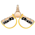 Miniatyrbillede 1 af 4: 1/4 Tommer RV Propan Hurtigkobling Y-splitter Adapter med Aflukningsventil Fuld Flow Stik 2 Vejs LP Gas-Excellence