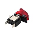 Miniatyrbillede 2 af 3: 12V 20A Bil SPST Dome Tåge Lys Rocker Toggle Switch ON/OFF SPST LED Rød Dæksel