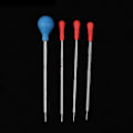 Miniatyrbild 1 av 5: 1ml 2ml 3ml 5ml Graderad Glasöverföringspipett & Gummi Lab Droppare