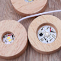 Miniatyrbillede 5 af 5: LED Rund Form Hvidt Lys Stand Base Til Krystaller/glas Resin Kunst Ornament