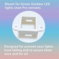 Miniatyrbilde 1 av 4: 40 stk. Feste for utendørs LED-lys, monteringsbraketter for utendørs LED-lys for (Modell H705) Utendørs L