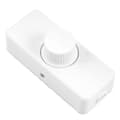 Inline LED Dimmerbryter, Innebygd PÅ/AV og Knottkontroll Dimmer for Dimbare 3-100W LED/Glødelamper
