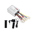 Miniatyrbillede 1 af 5: 24V 350W Elektrisk Scooter Børstet Controller Motor + Throttle Twist Grip Kit til E-cykel Elektrisk Scooter