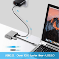 Miniatyrbillede 4 af 5: 4-i-1 Type-C Hub 4K VGA 1080P Dobbelt Skærmvisning PD USB 3.0 USB-C Dockingstation