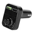 Miniatyrbilde 5 av 5: FM-sender biladapter automatisk avslåing minne fargerikt omgivelseslys USB-lading billader for bil X3S