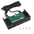 Miniatyrbillede 1 af 5: Multifunktionel Intern Kortlæser til PC - 5.25\" Dashboard Frontpanel