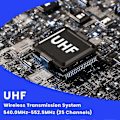 Miniatyrbilde 2 av 5: UHF Trådløst XLR Sender-Mottaker System for Dynamisk & Kondensatormikrofon & Gitar 540-590MH