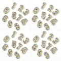 Miniatyrbilde 1 av 5: Nummerneglpynt Nummerpynt Legering Negl Strass Negl Steiner for Kvinner Negl DIY Kunst
