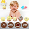 Miniatyrbilde 3 av 5: 6 Stykker Spa Badebombe Fizzies med Eteriske Oljer for Kvinner og Jenter, Cupcake & Hjerte Design, for Jul, Bursdag, Gaver Brun