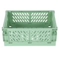 Miniatyrbilde 1 av 5: Sammenleggbar Kasse Plast Folding Oppbevaringsboks Kurv Utility Kosmetikkbeholder Grønn