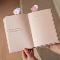 Miniatyrbillede 5 af 5: Sakura Papirclips Søde Farverige 3-pak Sakura Formede Bogmærker med Blomsterdesign