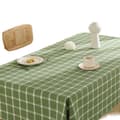 Bordsduk, rutig bordsduk rektangulär linne fläckbeständig tvättbar gingham bordsduk för utomhuspicknick, kök och julmiddag, jul D