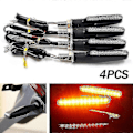Miniatyrbillede 1 af 4: 4 stk. Motorcykel 12 LED Blinklys Indikator Blinklys Lys Rav
